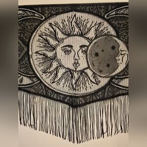 NEW Sun Moon Altar Cloth Shawl Fringed